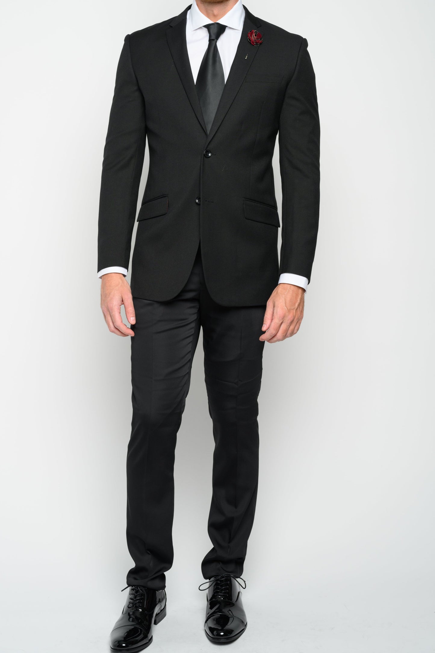 Men's Black Slim Fit Suit