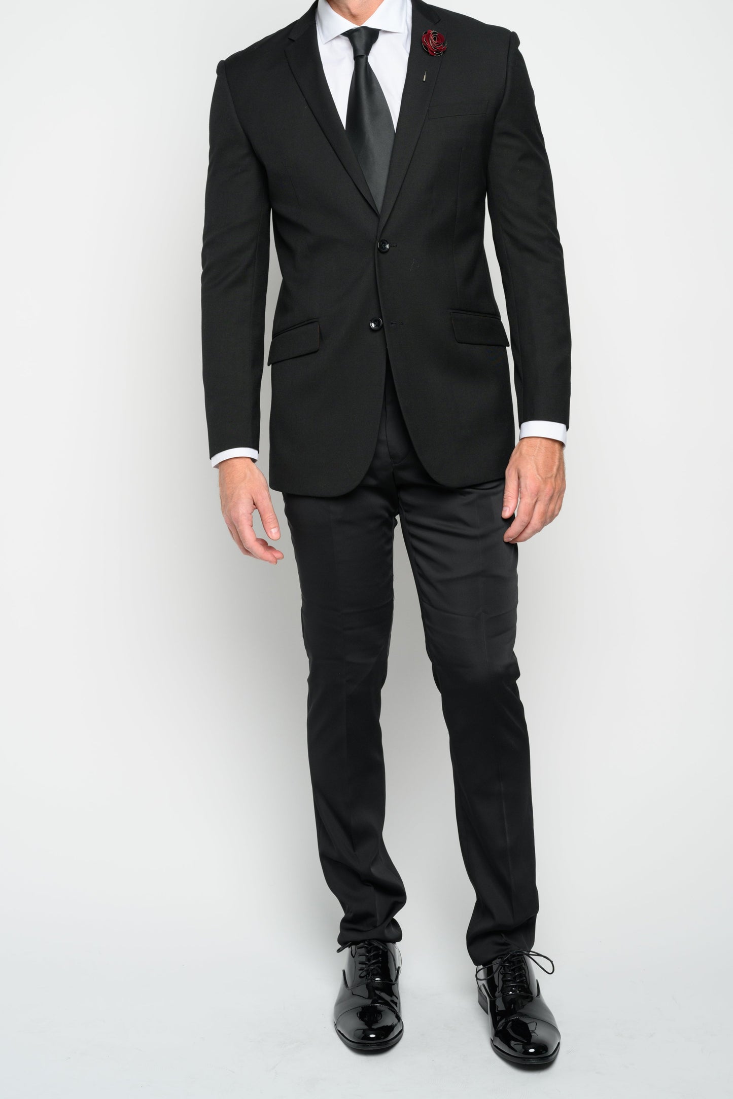 Men's Black Slim Fit Suit