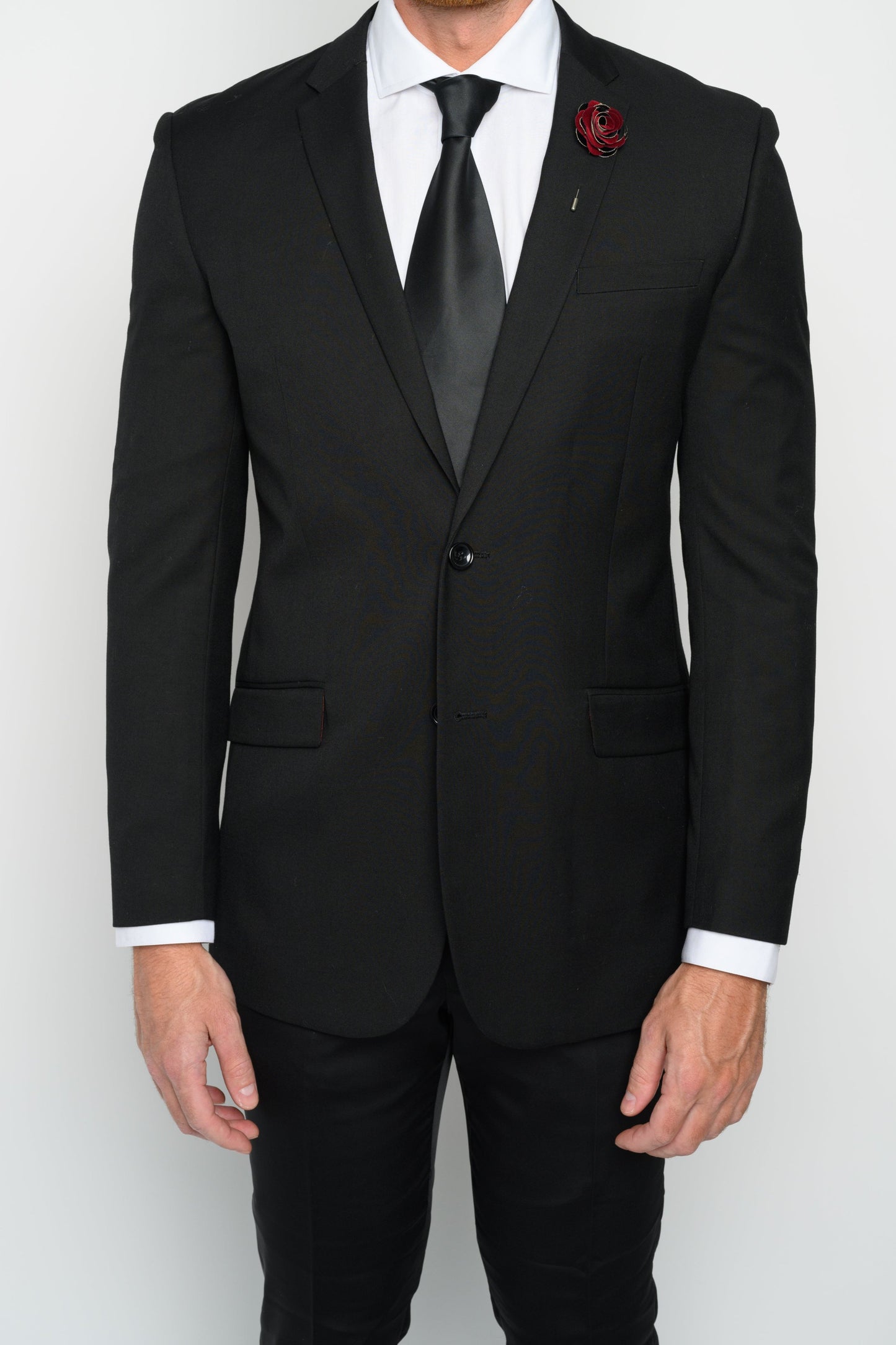 Men's Black Slim Fit Suit