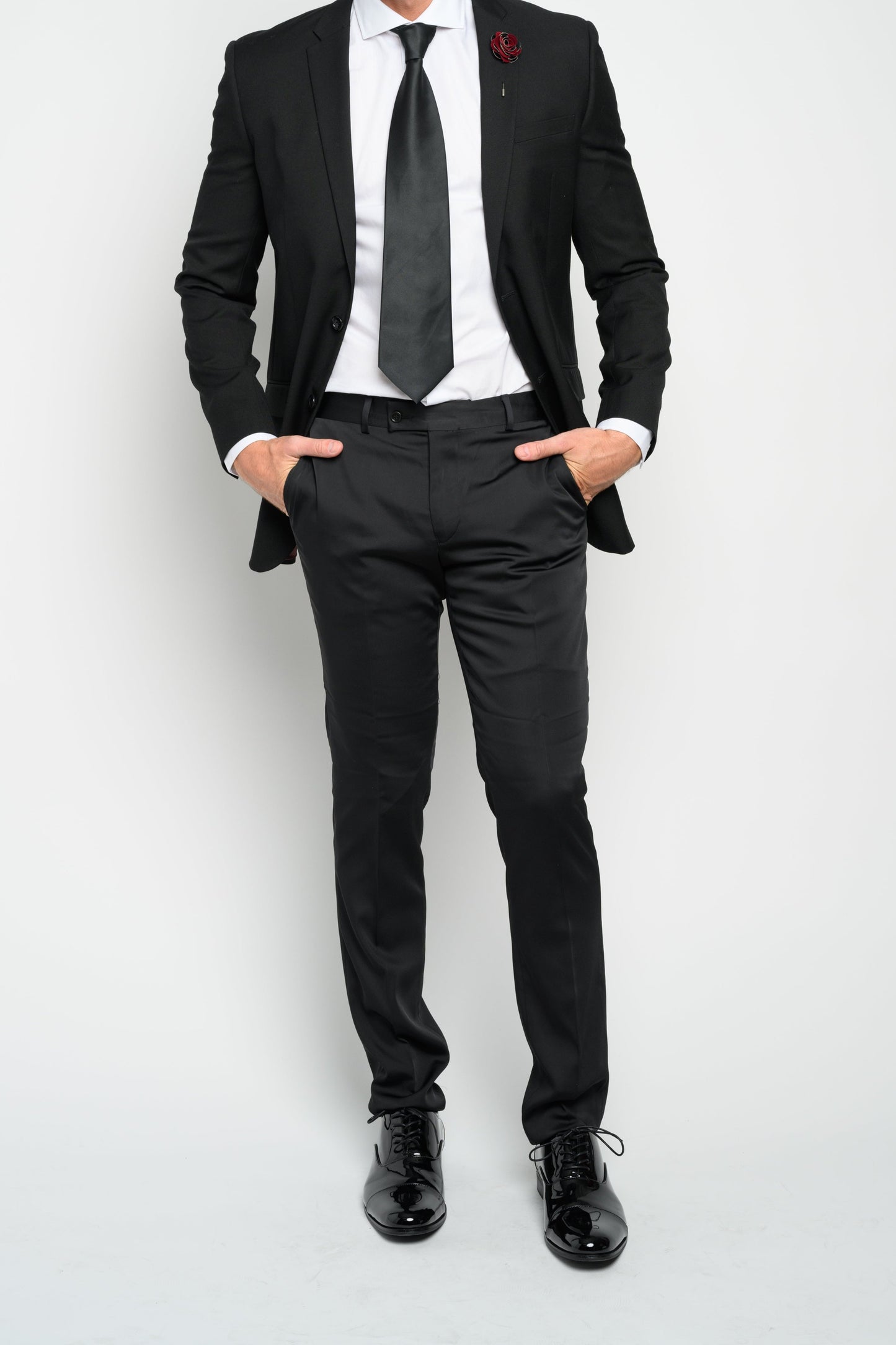Men's Black Slim Fit Suit
