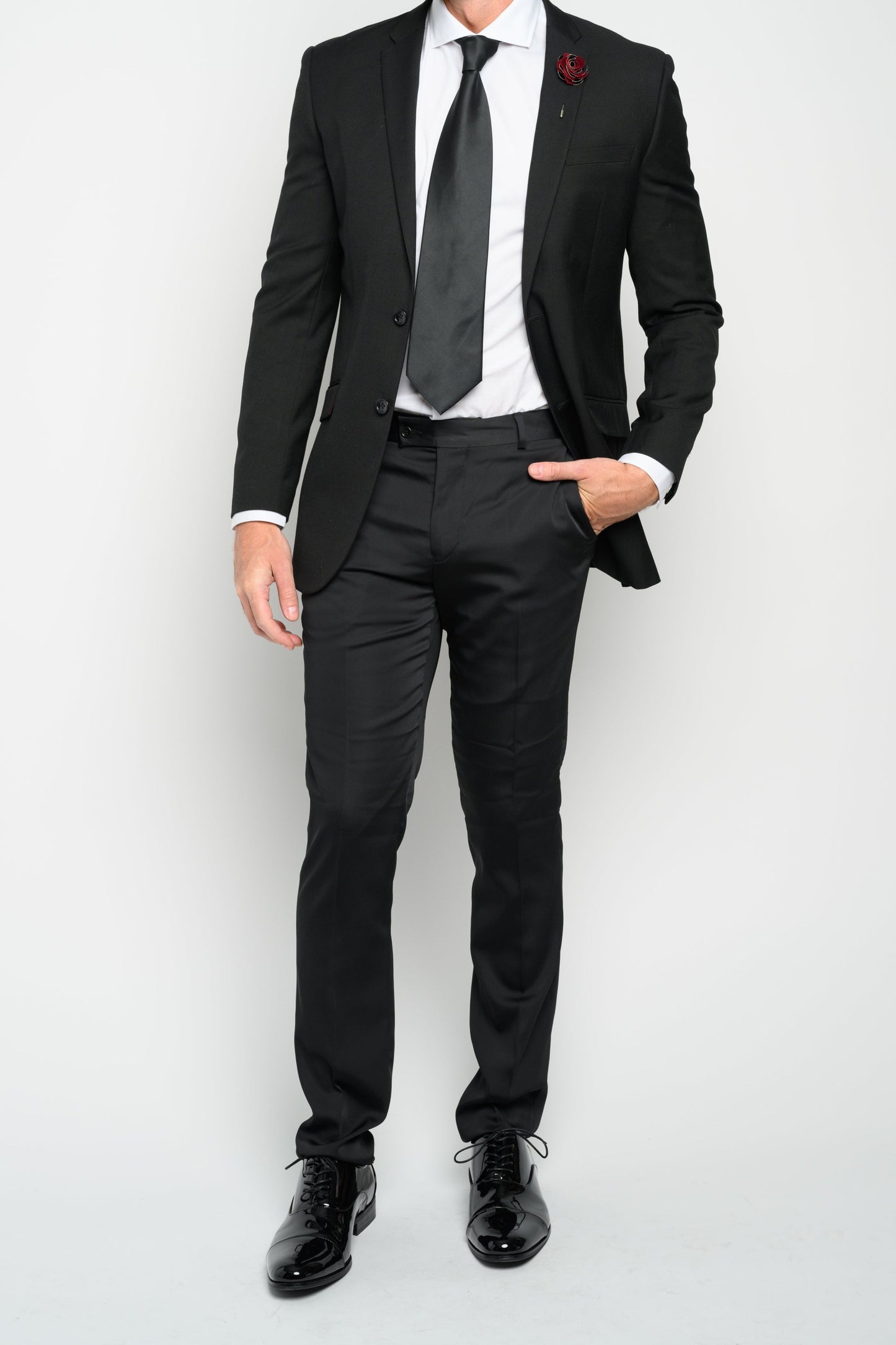 Men's Black Slim Fit Suit