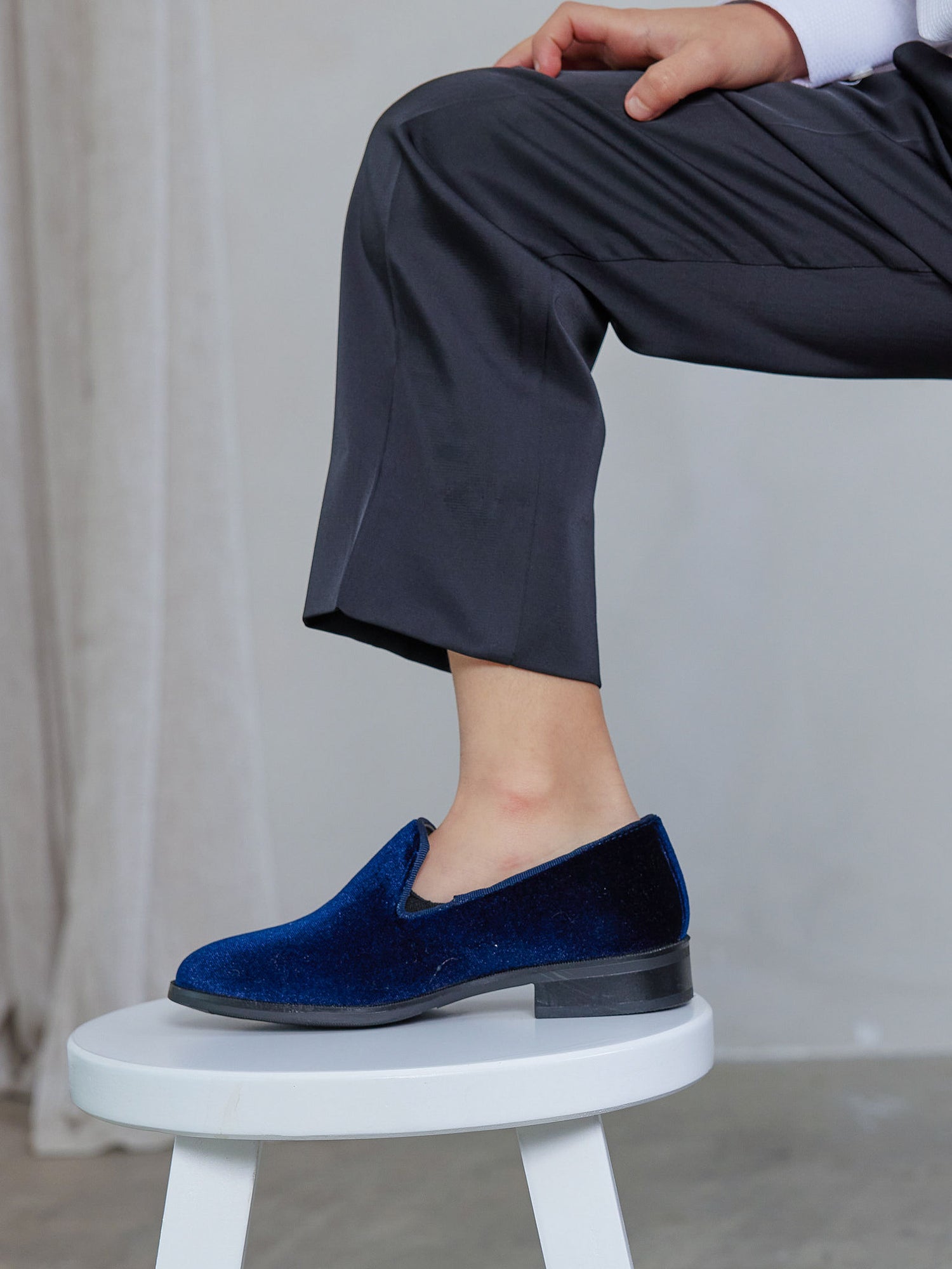 Boy's Velvet Loafers