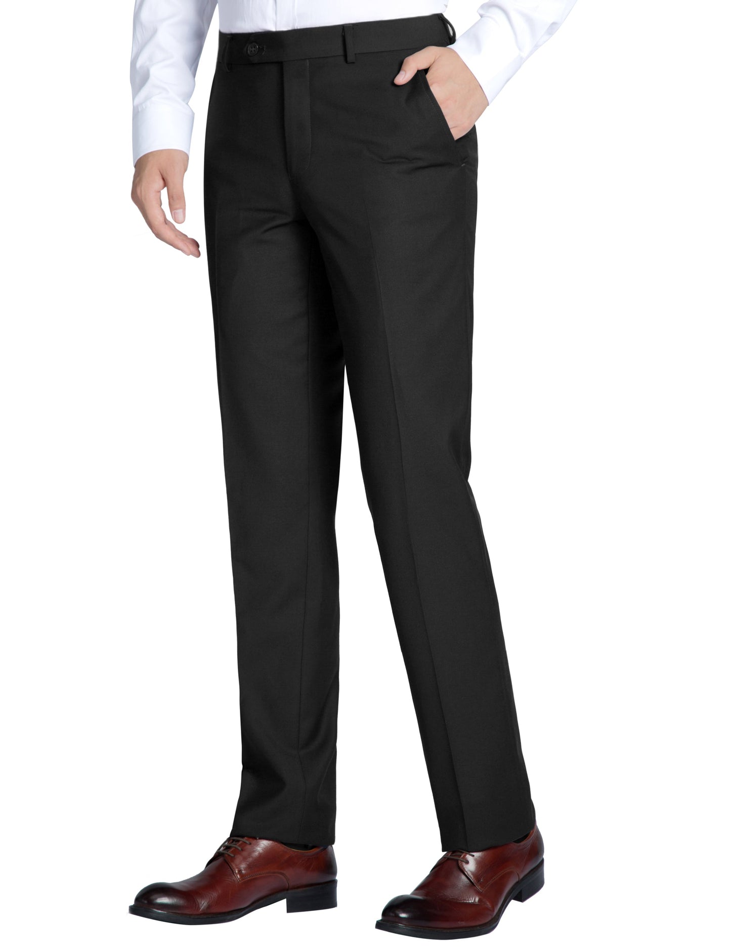 Men's Black Slim Fit Dress Pants