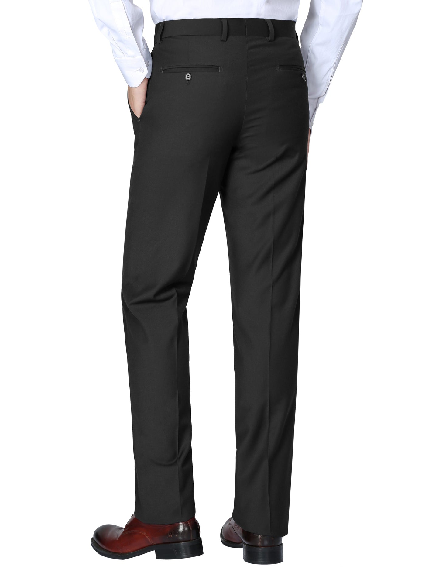 Men's Black Slim Fit Dress Pants