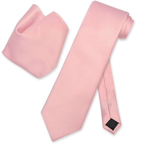 Men's Necktie Set Solid 32 Colors (A-Z)