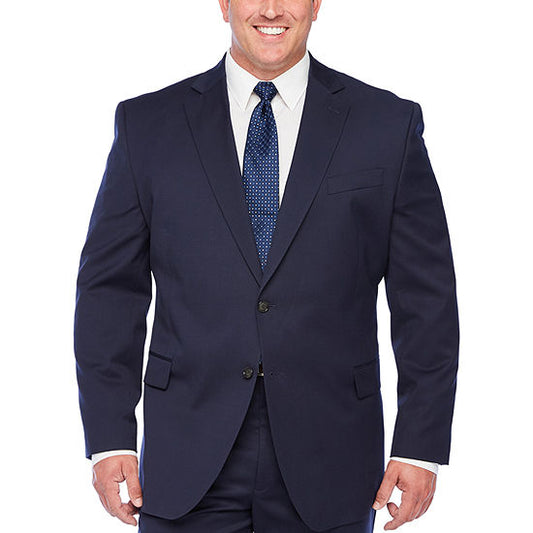 Men's 2-Pieces Big & Tall Navy Suit Set