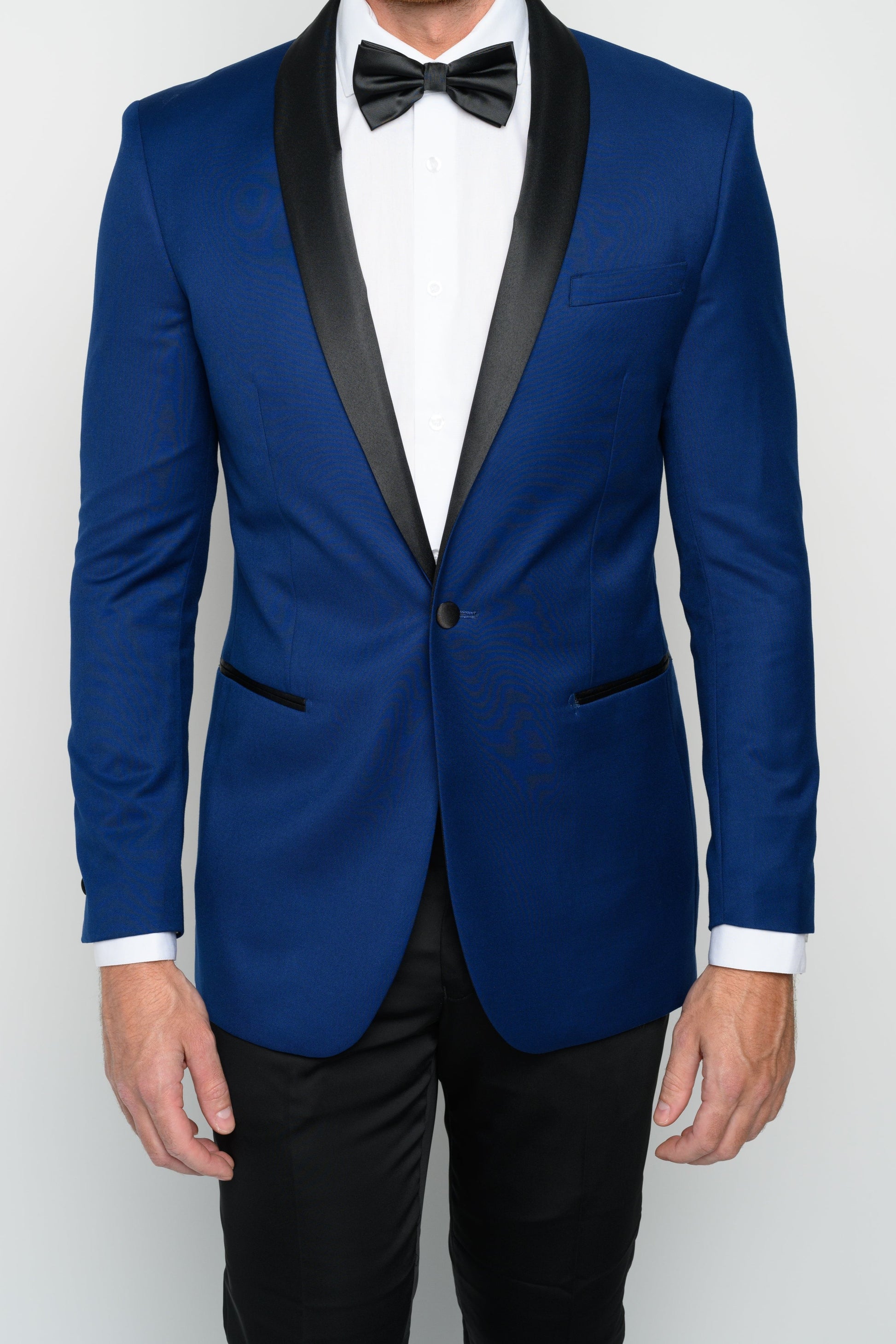 Men's Indigo Shawl Lapel Slim Fit Tuxedo