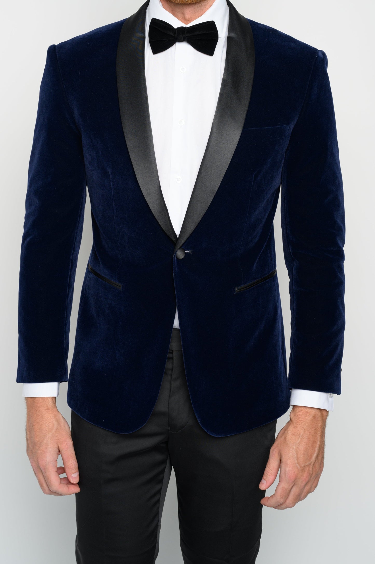 Men's Navy Velvet Tuxedo Jacket