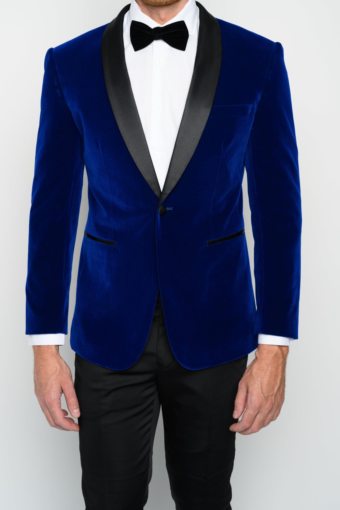 Men's Blue Velvet Tuxedo Jacket