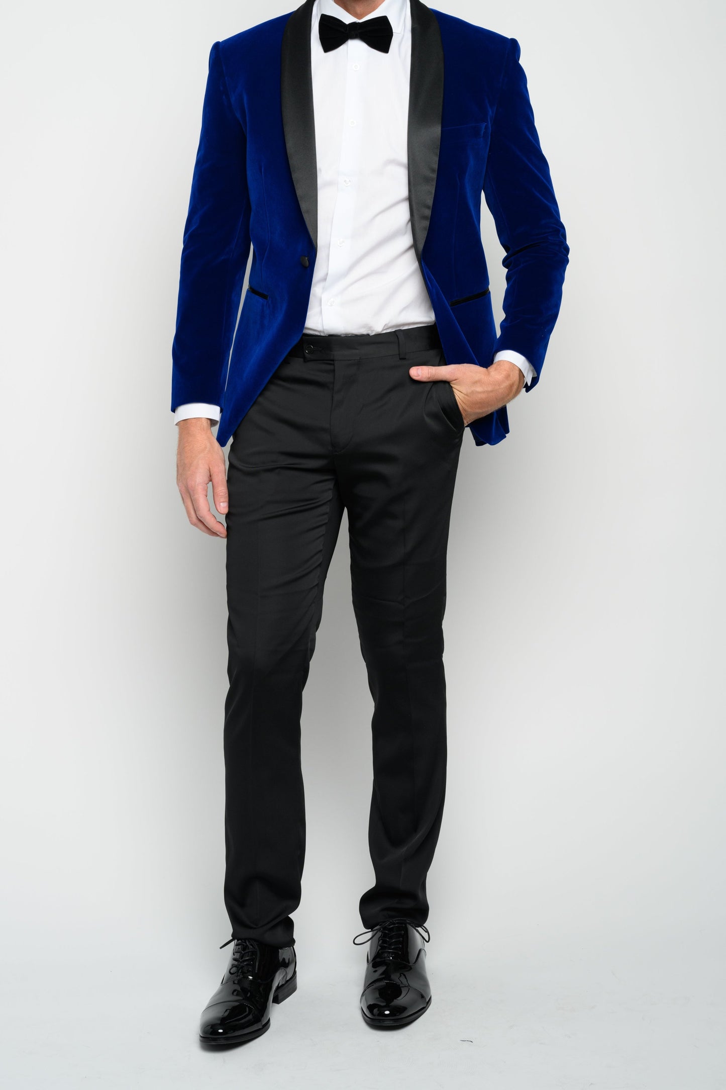 Men's Blue Velvet Tuxedo Jacket