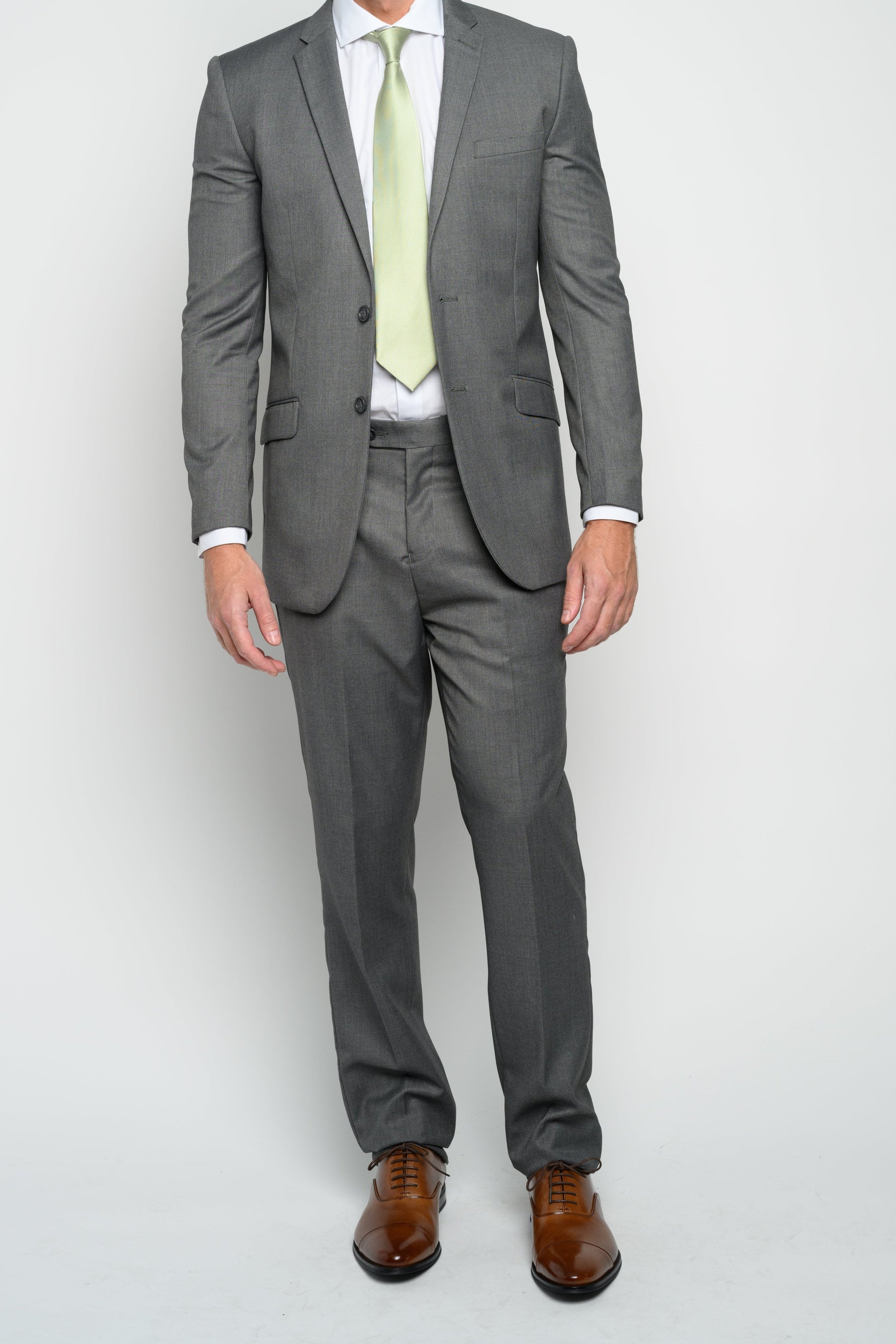 Men's Medium Grey Slim Fit Suit