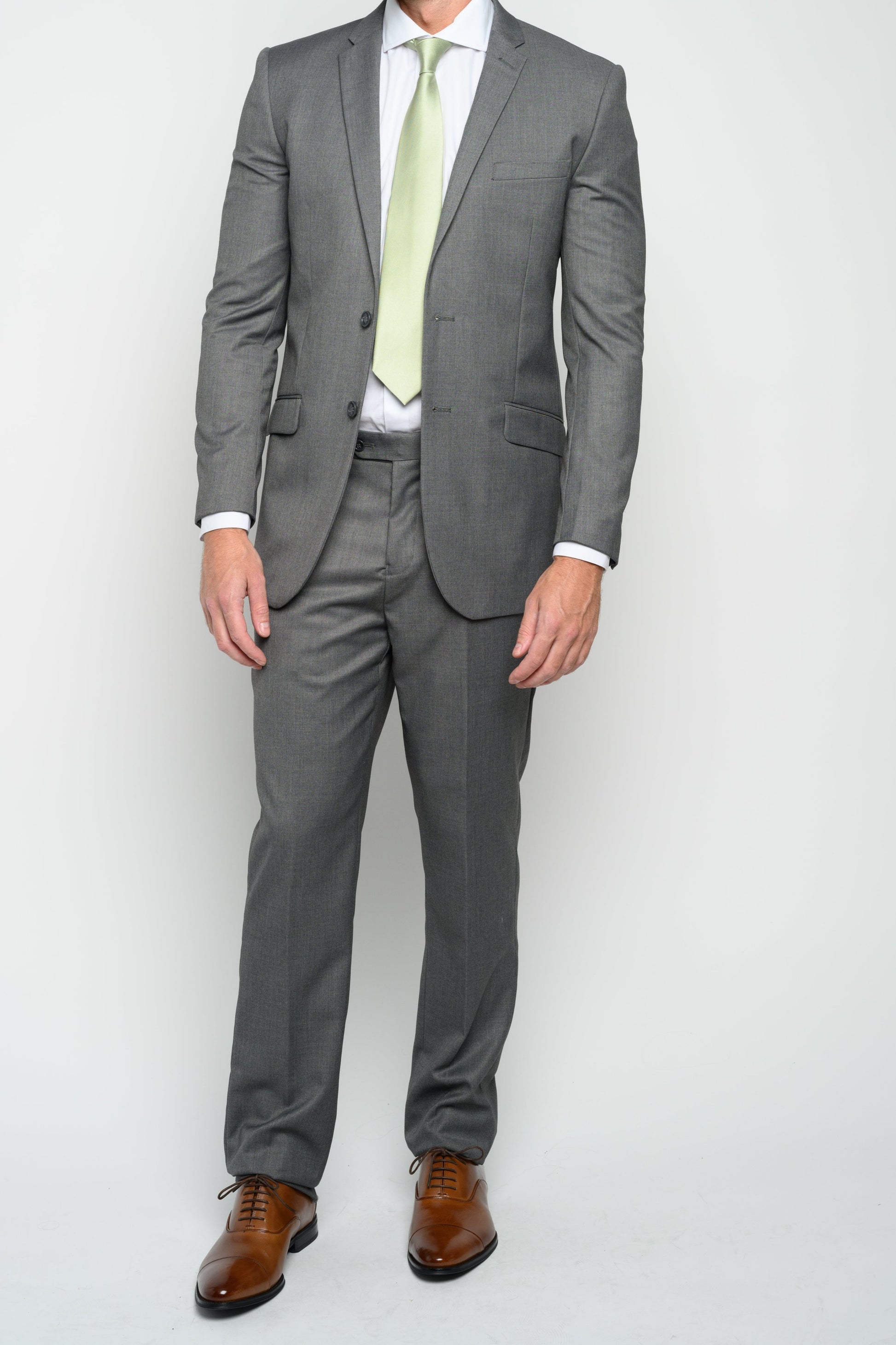 Men's Medium Grey Slim Fit Suit