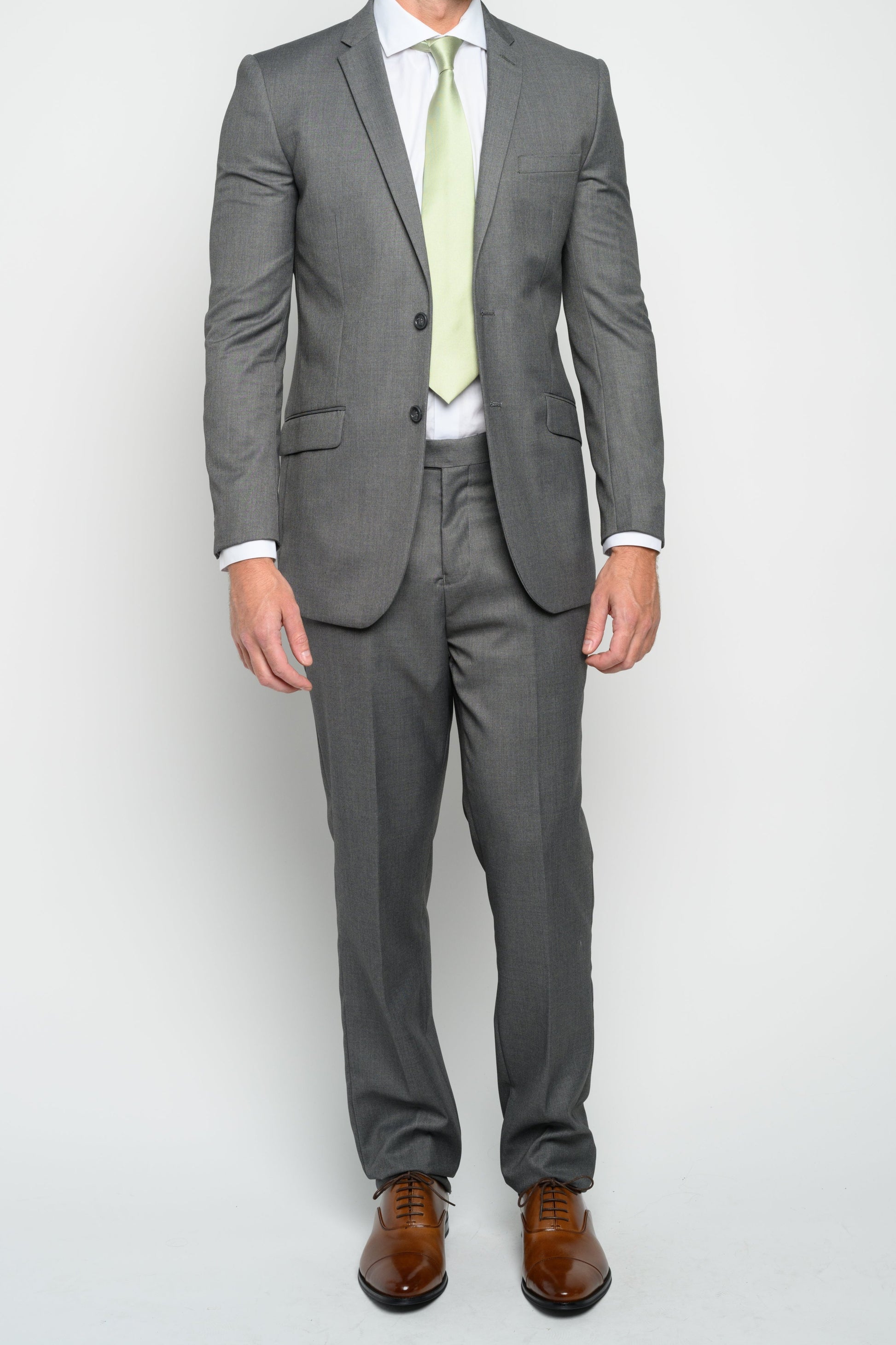 Men's Medium Grey Slim Fit Suit