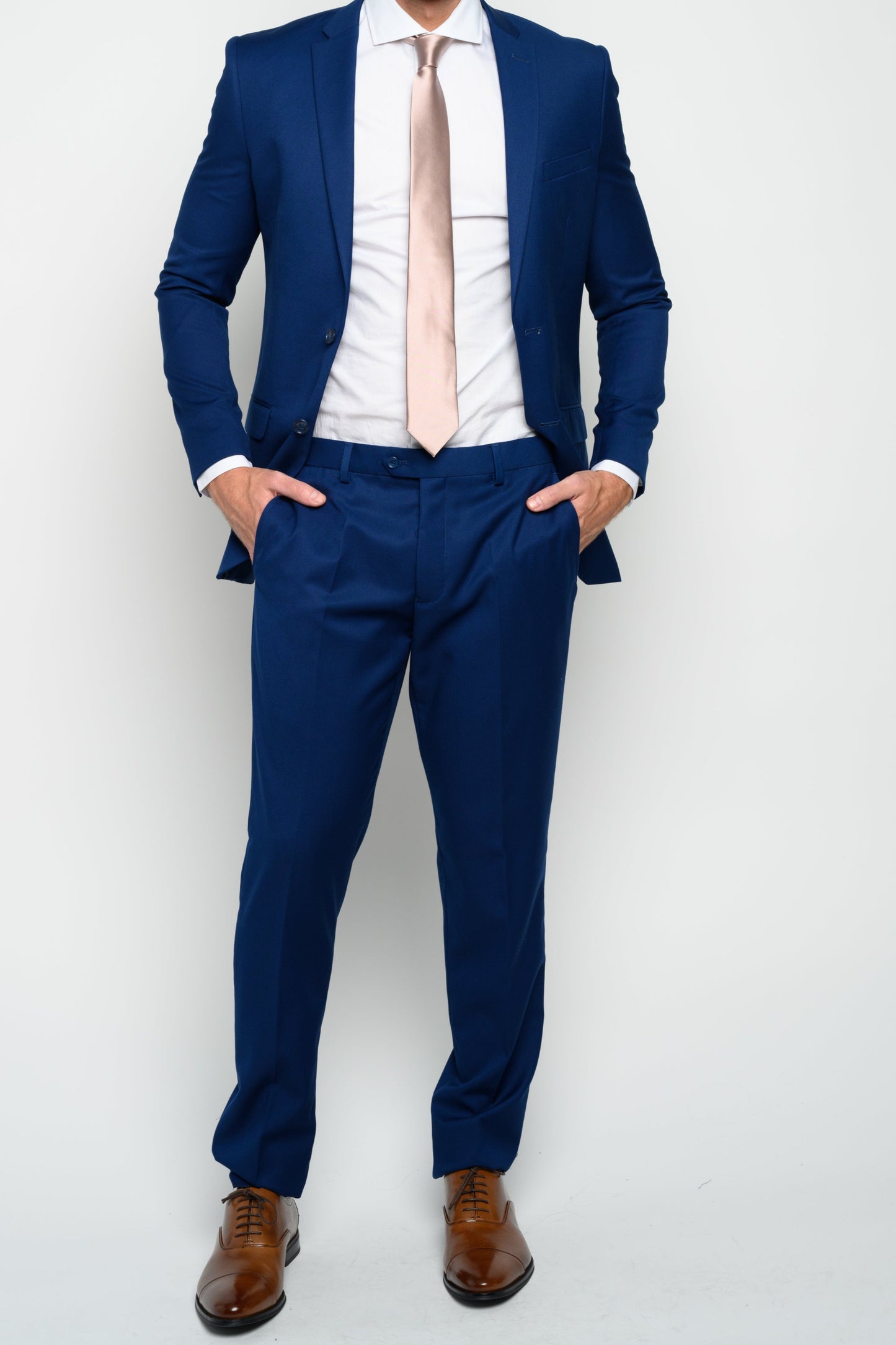  Men's Indigo Slim Fit Suit