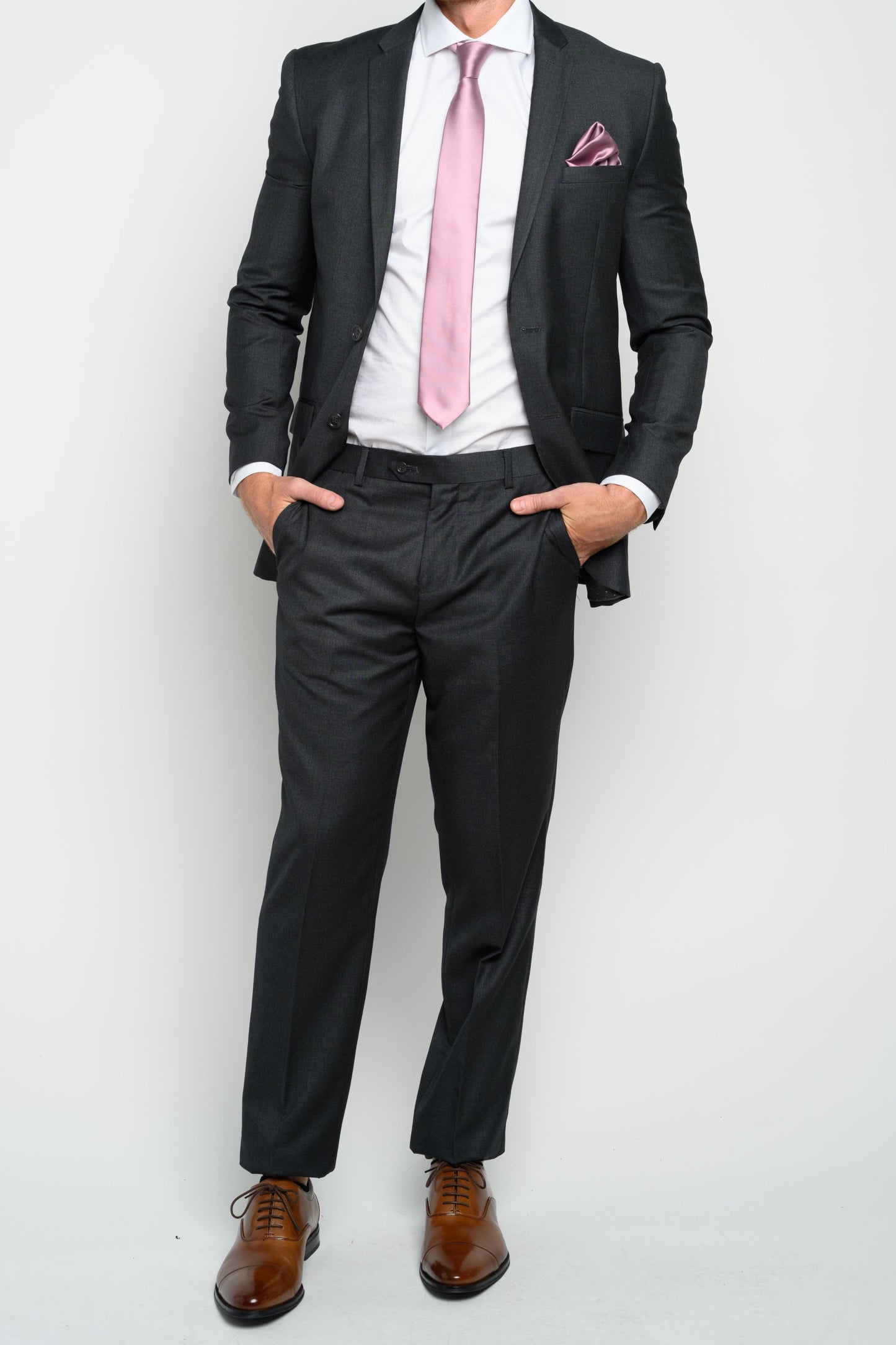 Men's Charcoal Grey Slim Fit Suit