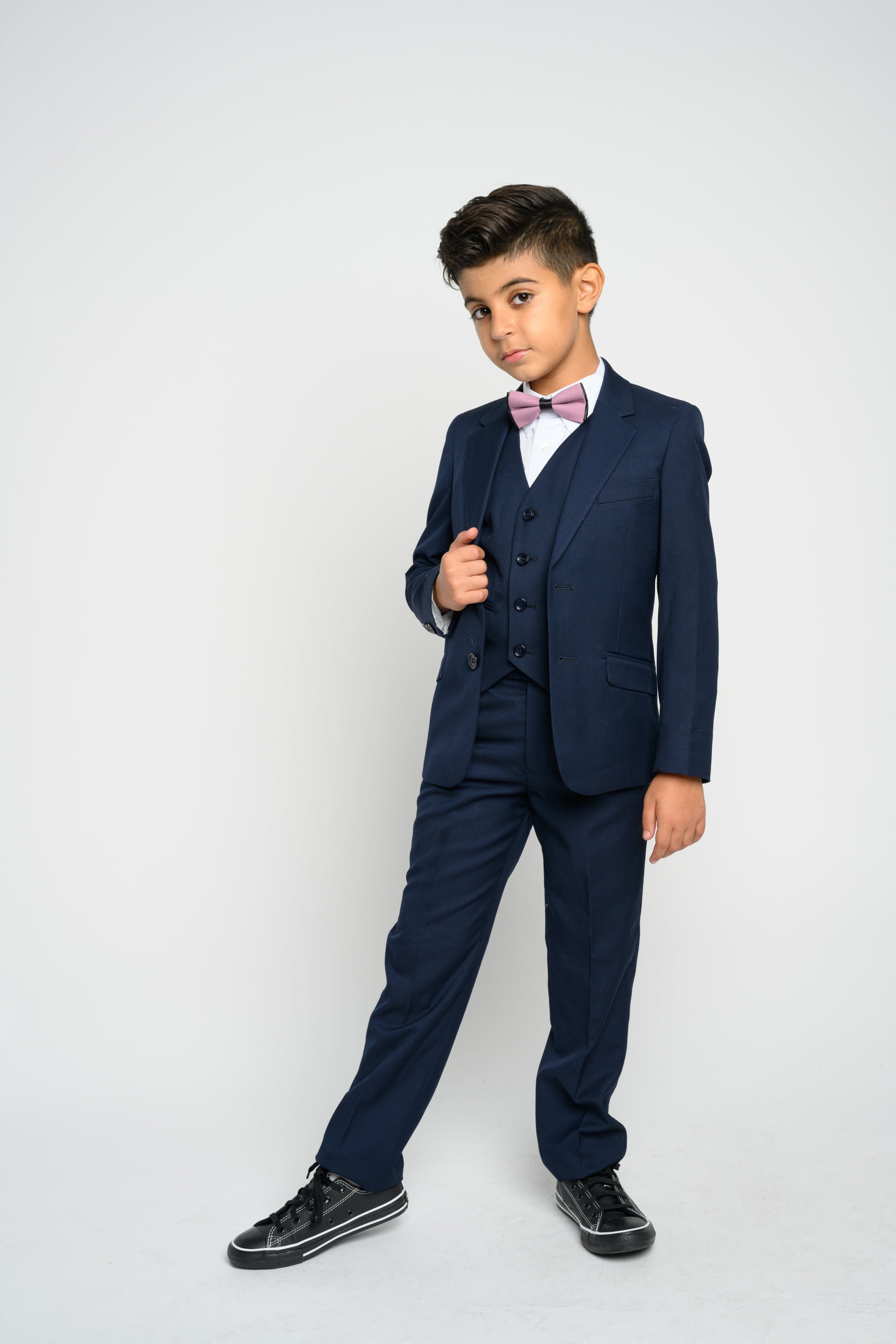 Boy's Navy Slim Fit Suit