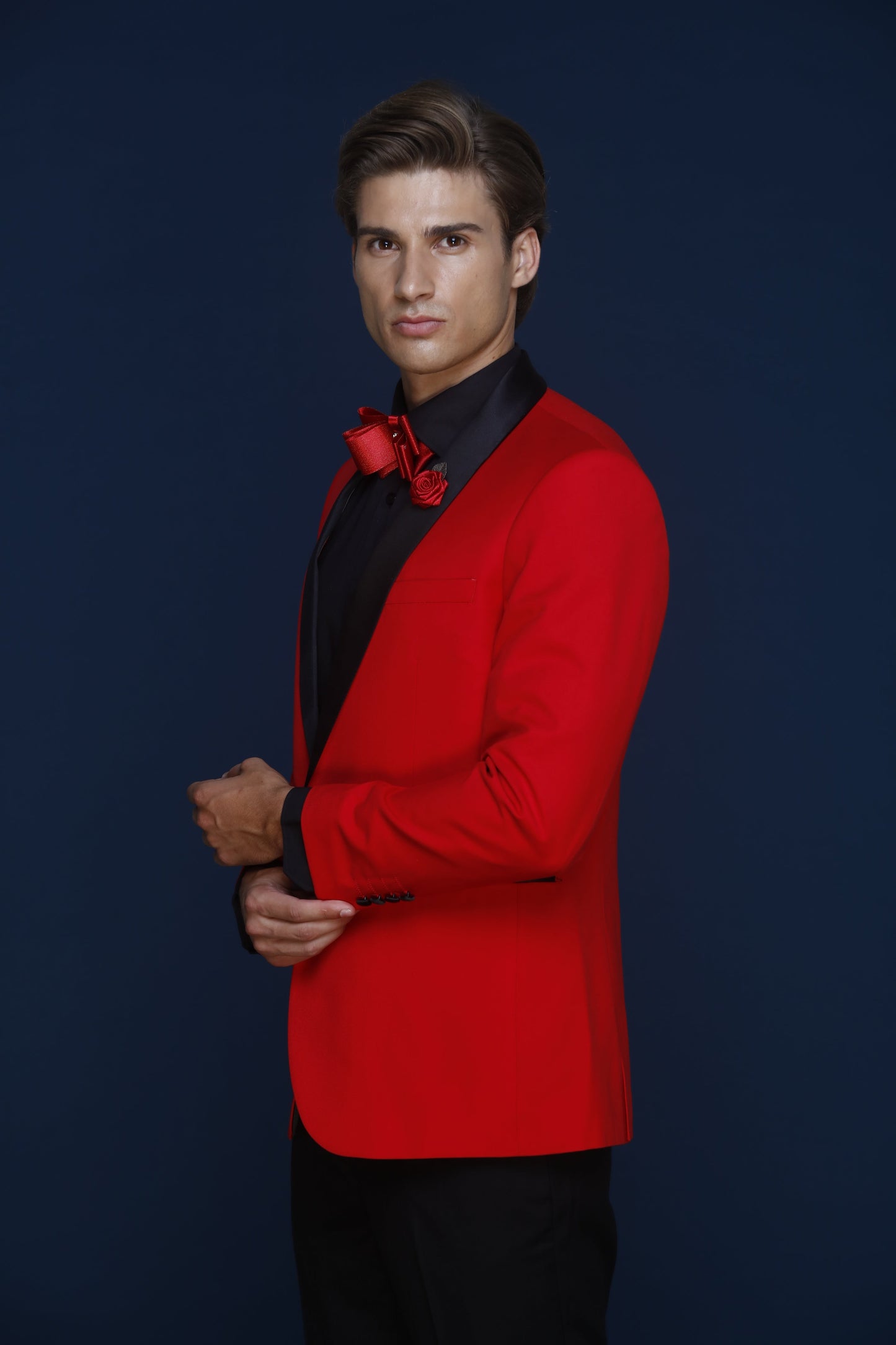 Men's 2-Pieces Red Velvet Tuxedo Set