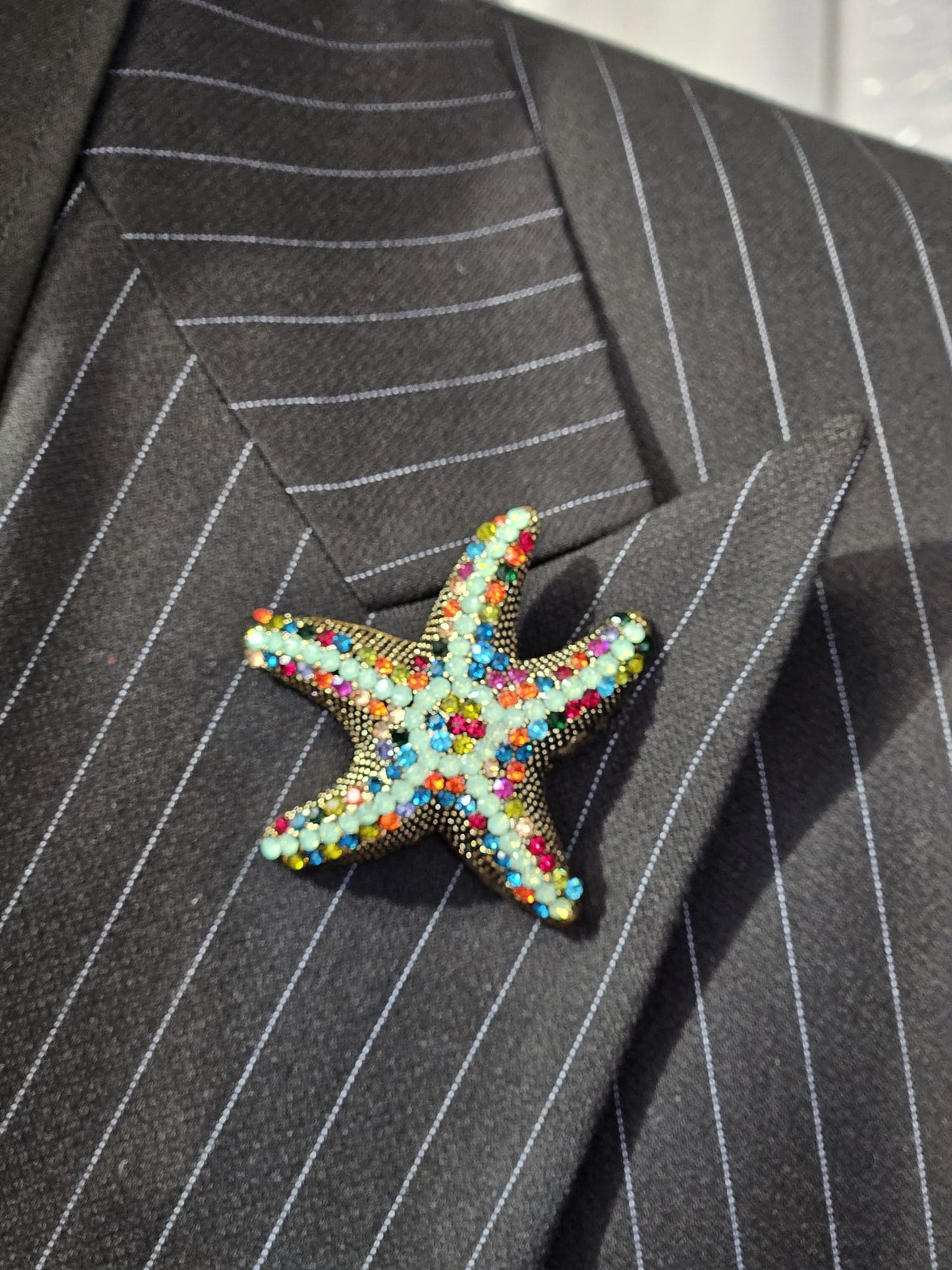 Elegant Luxe Brooch Pin Starfish