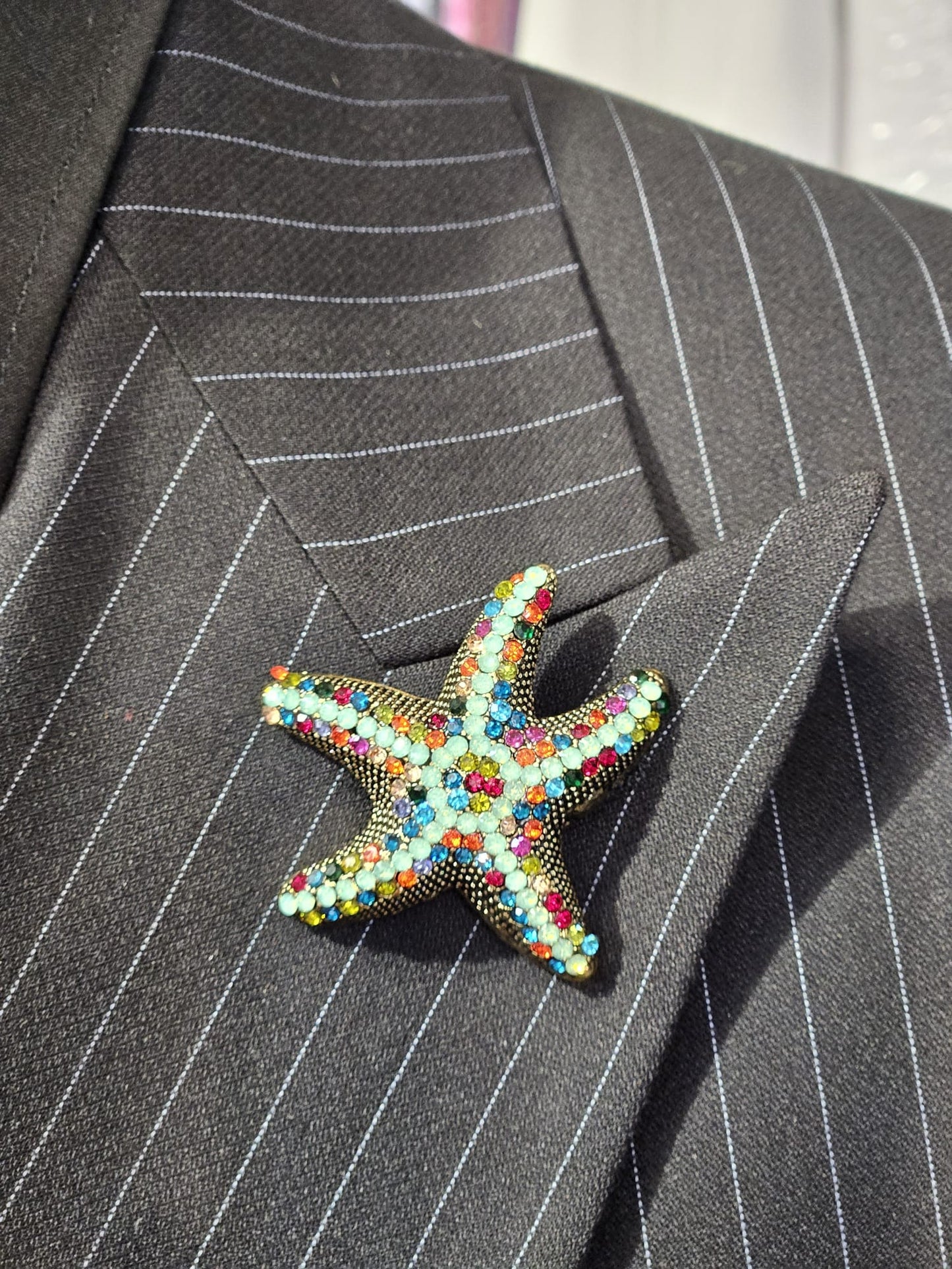 Elegant Luxe Brooch Pin Starfish