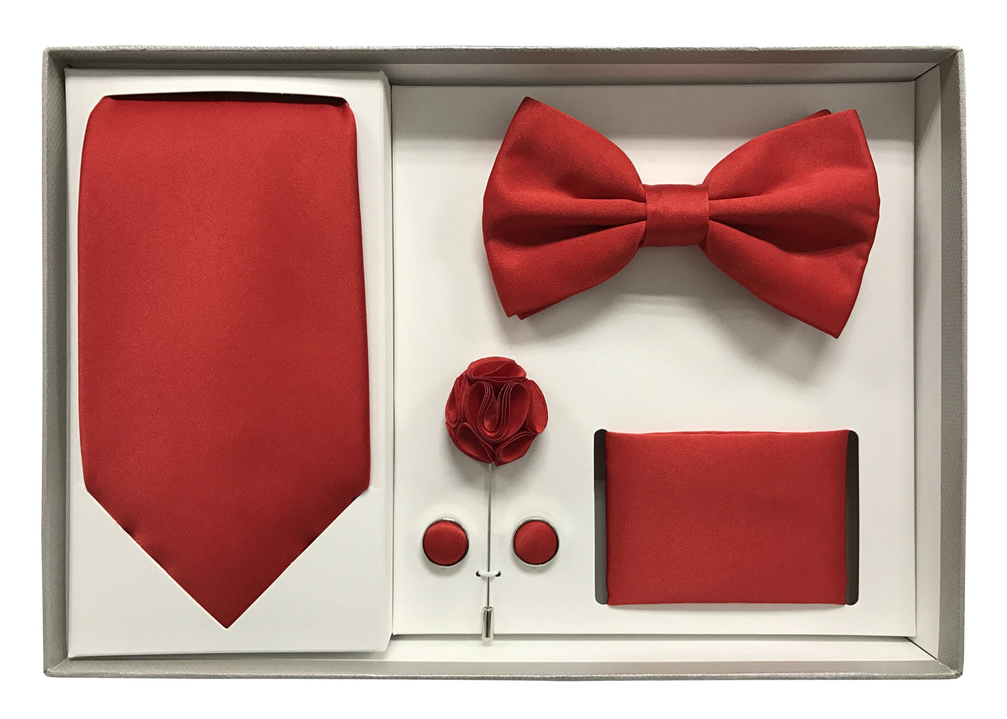 Men's Necktie & Bow Tie 5-Piece Box Set Accessories Set