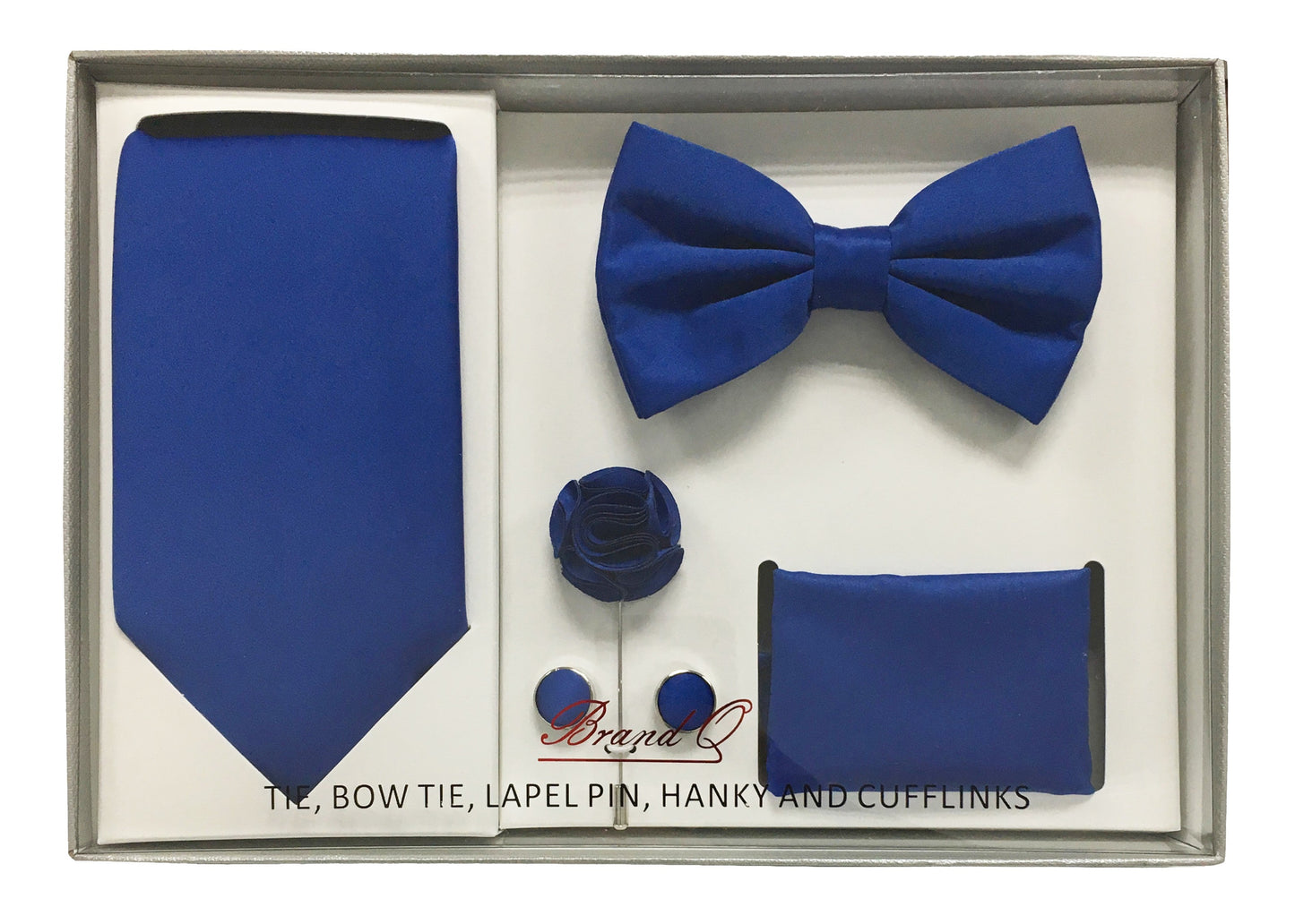 Men's Necktie & Bow Tie 5-Piece Box Set Accessories Set