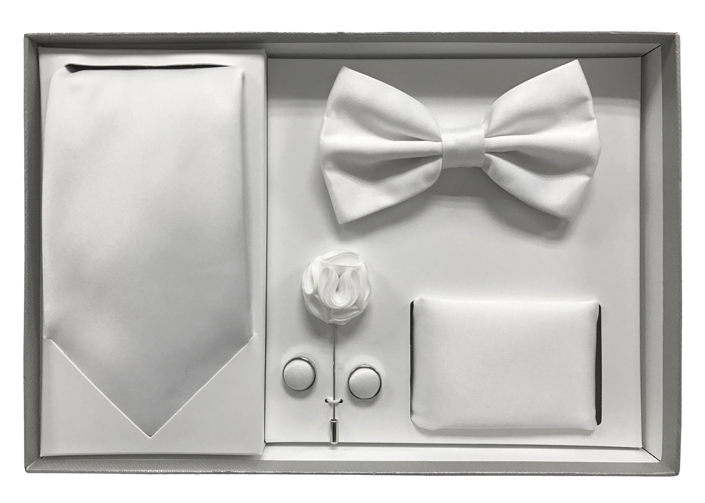 Men's Necktie & Bow Tie 5-Piece Box Set Accessories Set